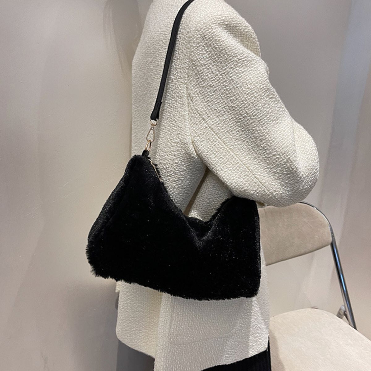 Winter Fur Shoulder Bag