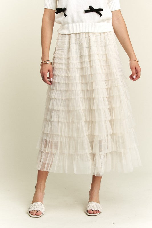 Lace Midi Skirt