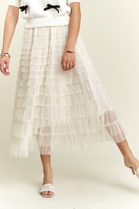 Lace Midi Skirt
