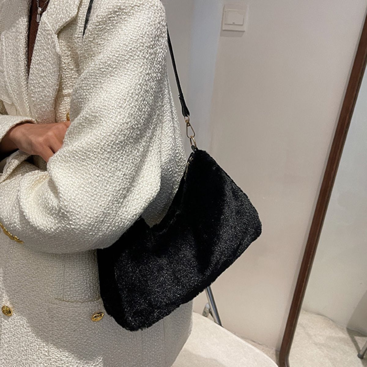 Winter Fur Shoulder Bag