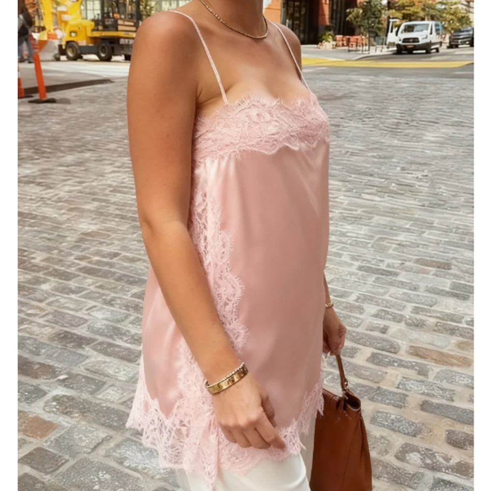 Jewels Lace Long Cami