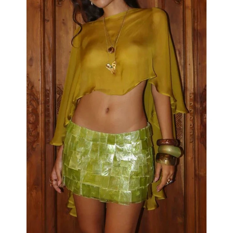 Alia Sheer Top
