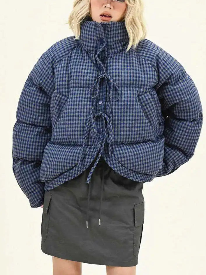 Alana Plaid Puffer Jacket