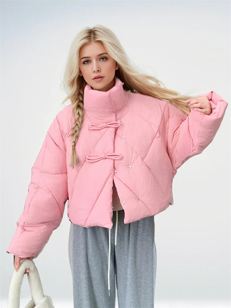 Queen Bow Puffer Jacket