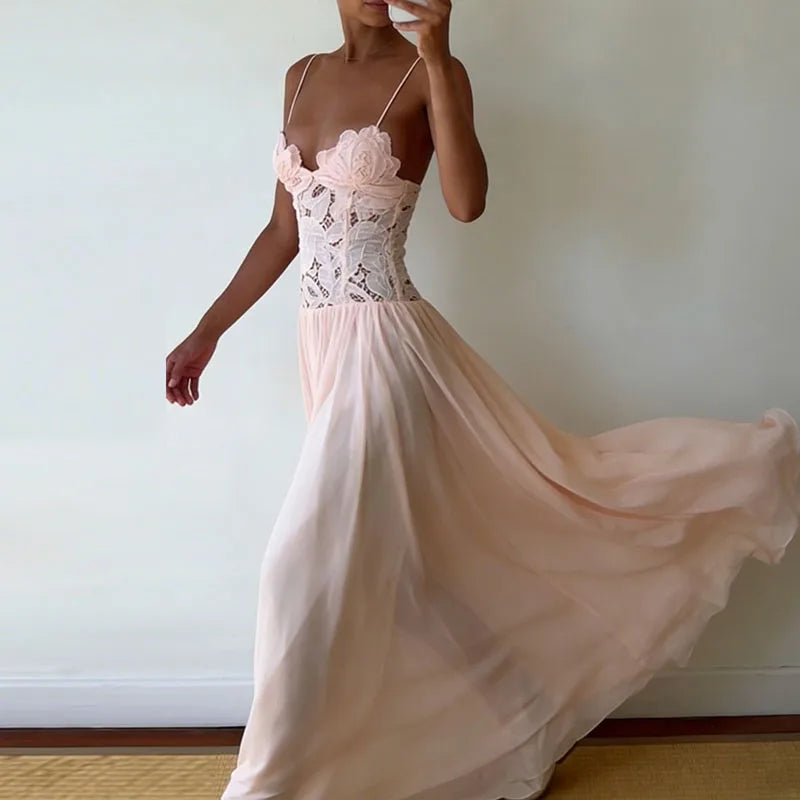 Nicole Lace Maxi Dress