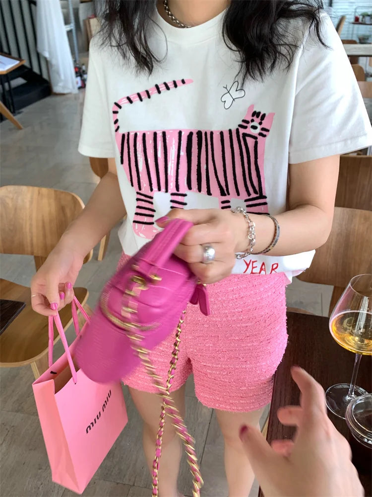 Hot Pink Tiger T-shirt