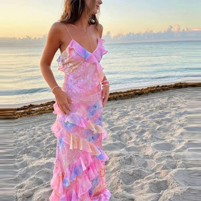Juliana Maxi Ruffled Dress