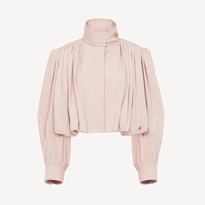 Edie Cropped Bomber Jacket