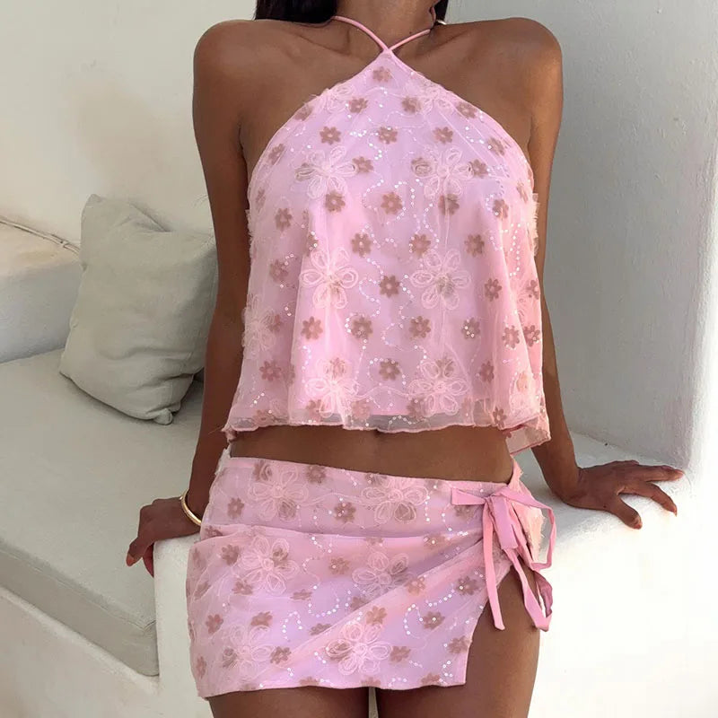 Sequined Daisy Set