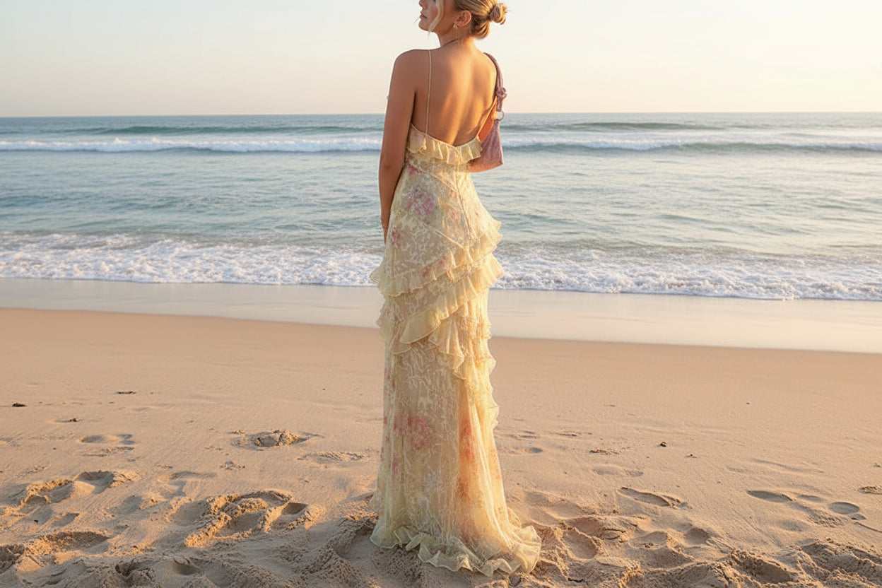 Juliana Maxi Ruffled Dress