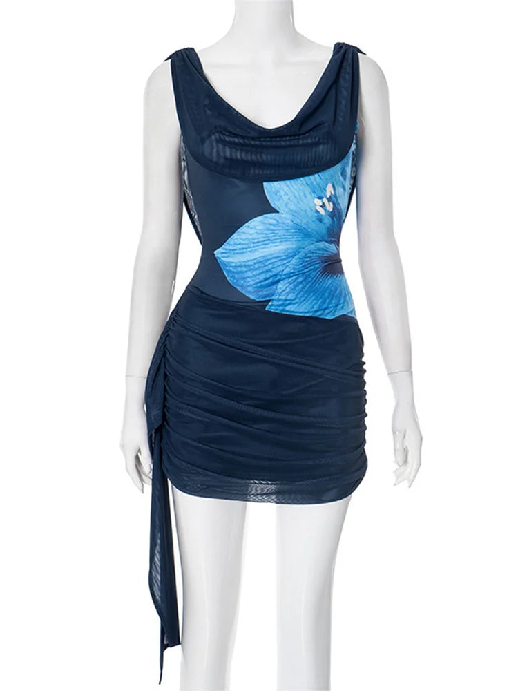 Bleue Orchid Sheath Dress