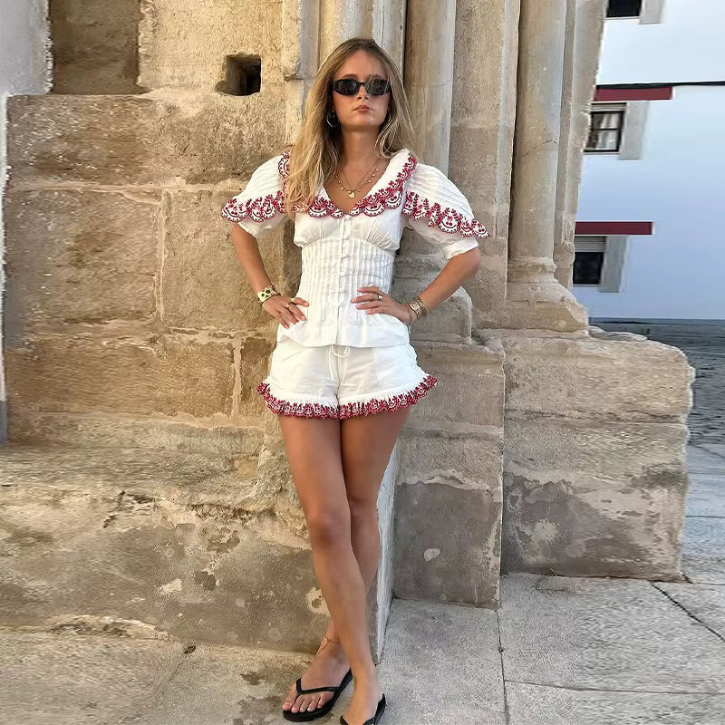 Amara Embroidered Set