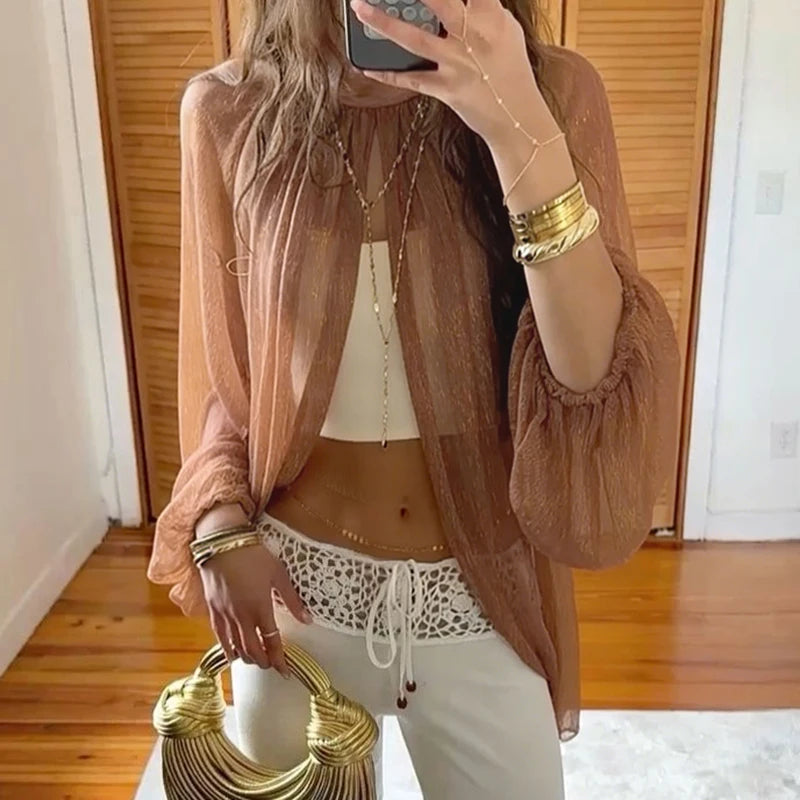 Maxine Mesh Cape