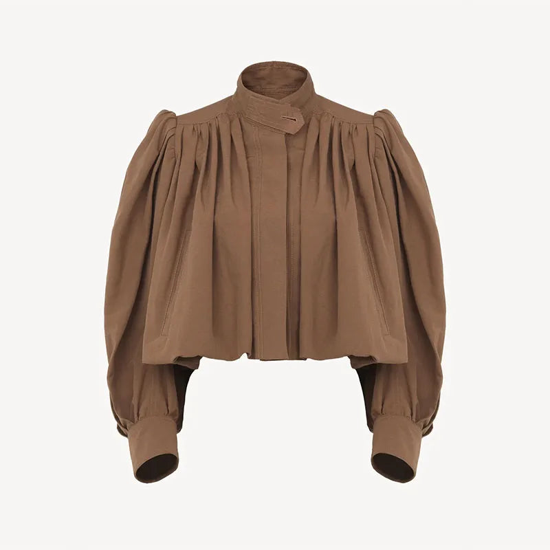 Edie Cropped Bomber Jacket