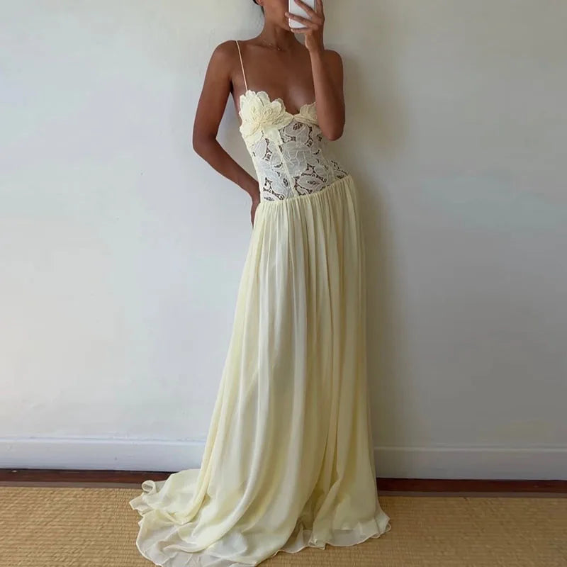 Nicole Lace Maxi Dress
