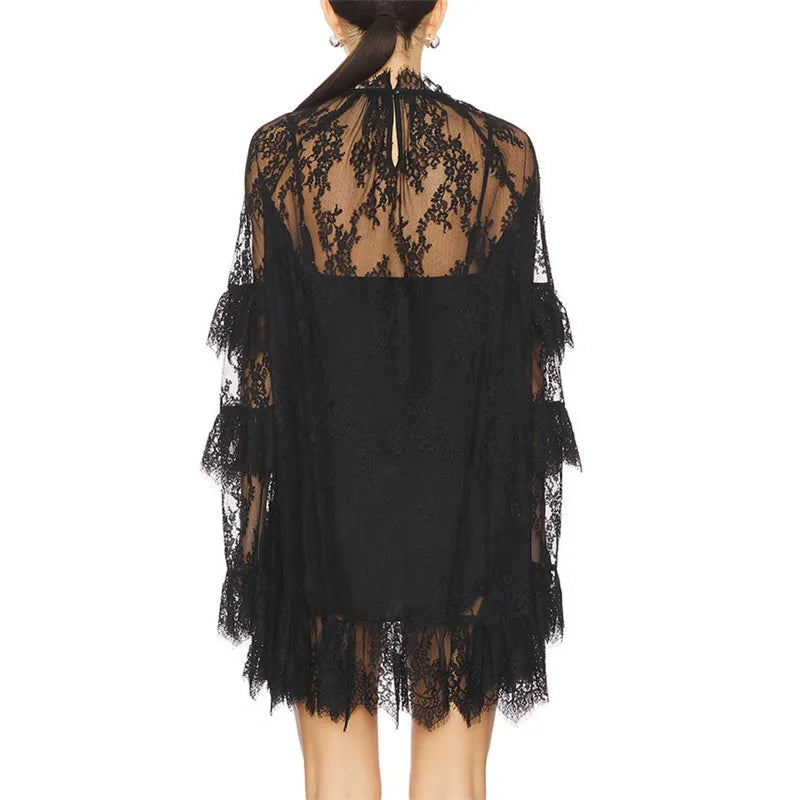 Niki Lace Sheer Dress