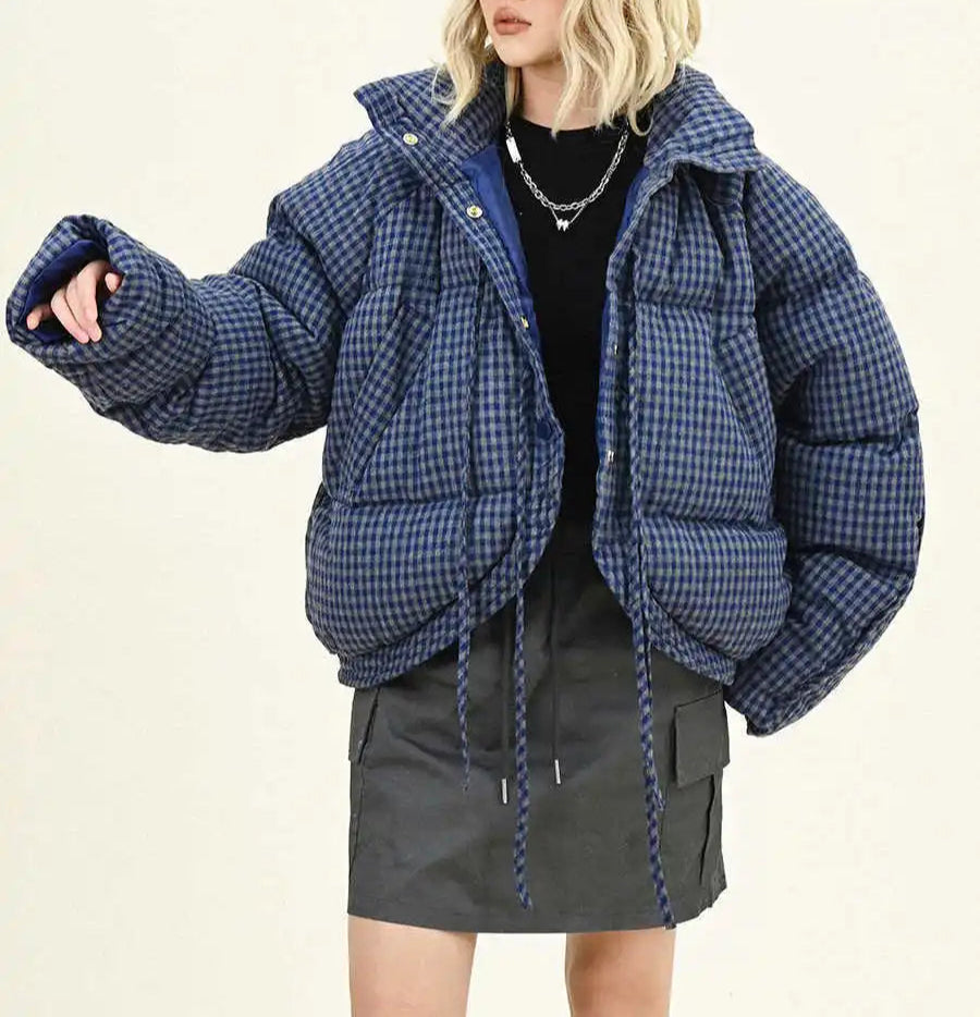 Alana Plaid Puffer Jacket