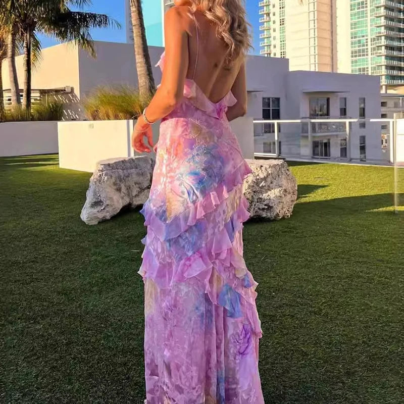 Juliana Maxi Ruffled Dress