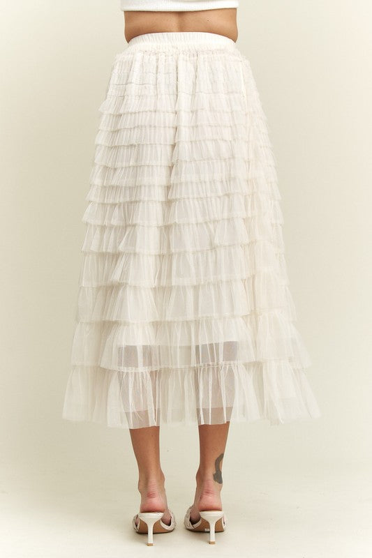 Lace Midi Skirt