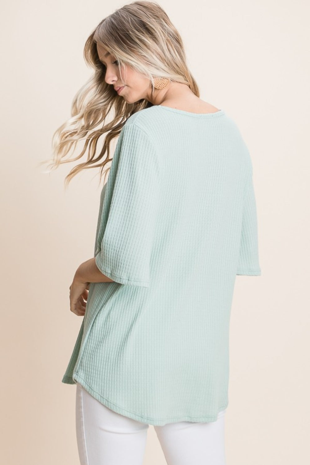 Crissa Waffle Knit T-Shirt