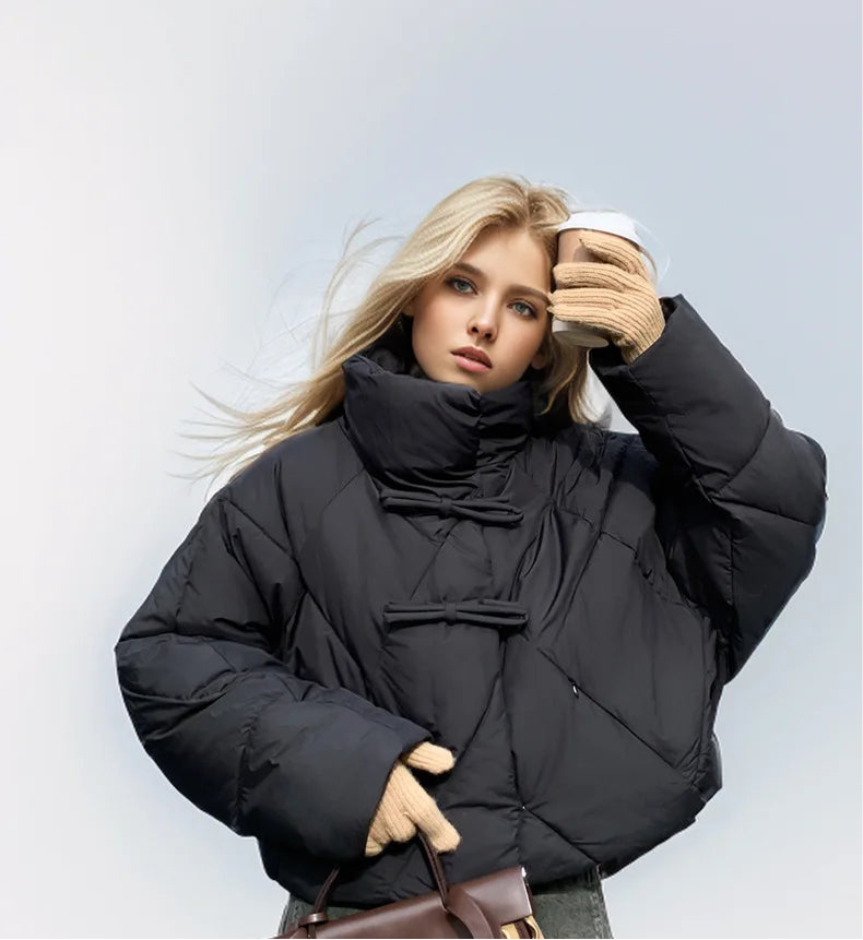 Queen Bow Puffer Jacket