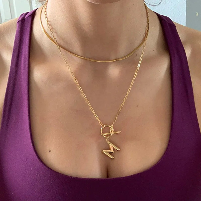 The Initial Toggle Necklace