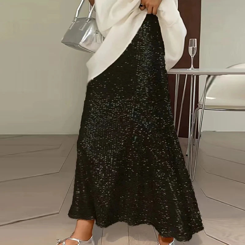 Midnight Sequence Skirt