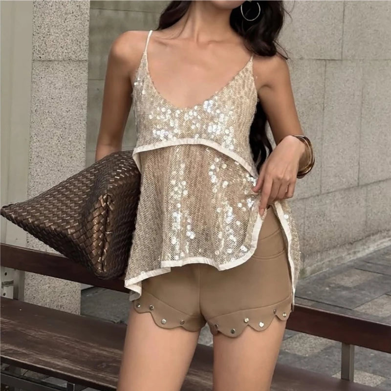 Karine Sequined Top