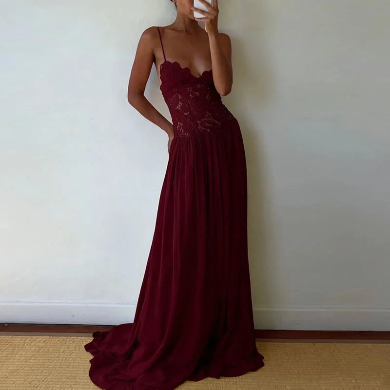 Nicole Lace Maxi Dress