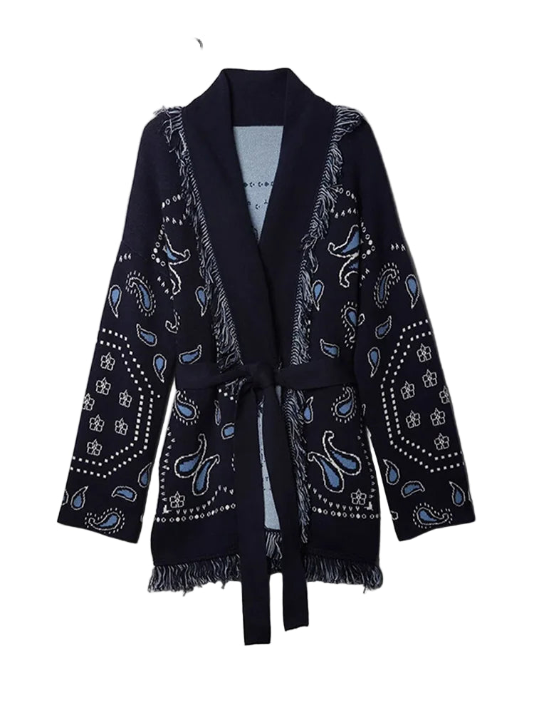 Paisley Blue Sweater
