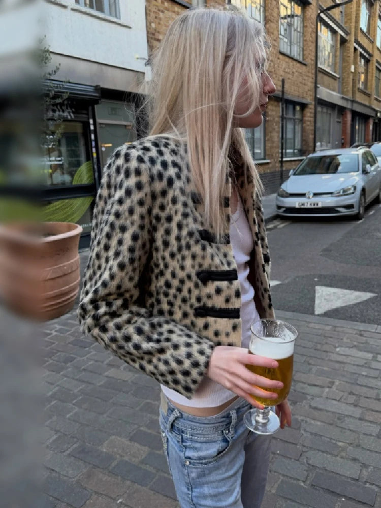 Morgan Leopard Jacket