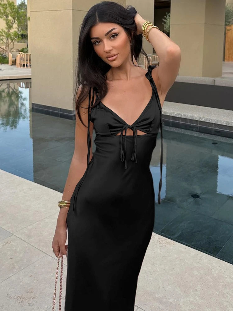 Largo Satin Dress