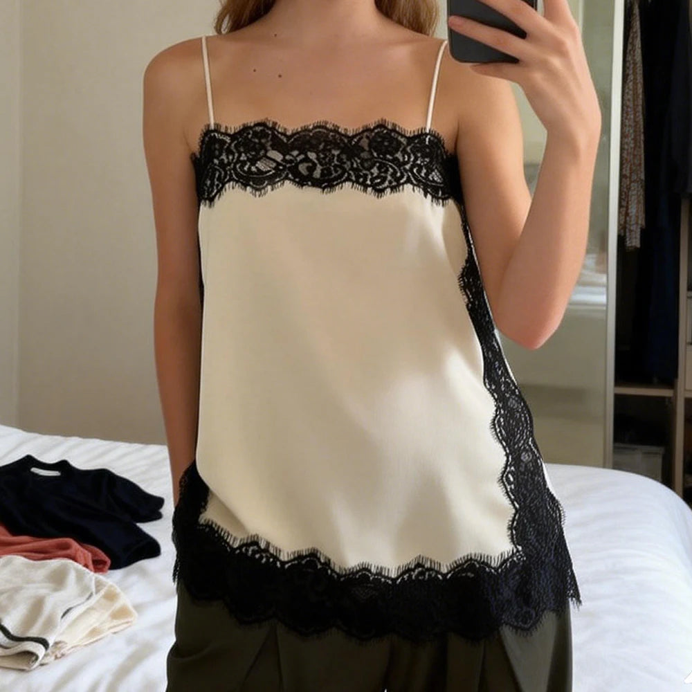 Jewels Lace Long Cami