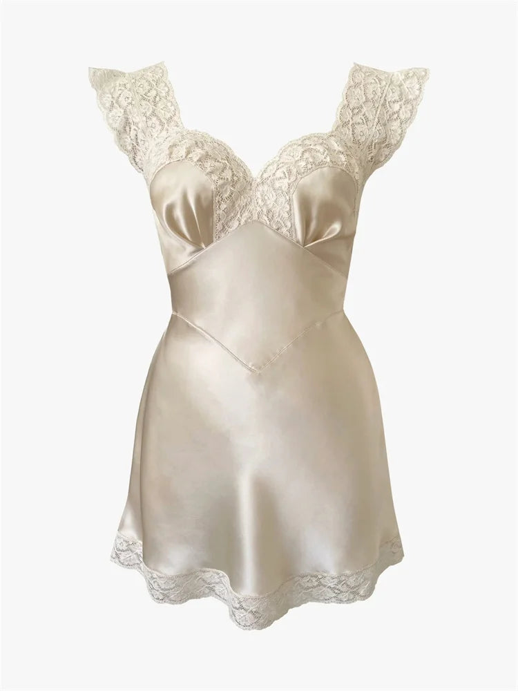 Lake Satin Mini  Dress