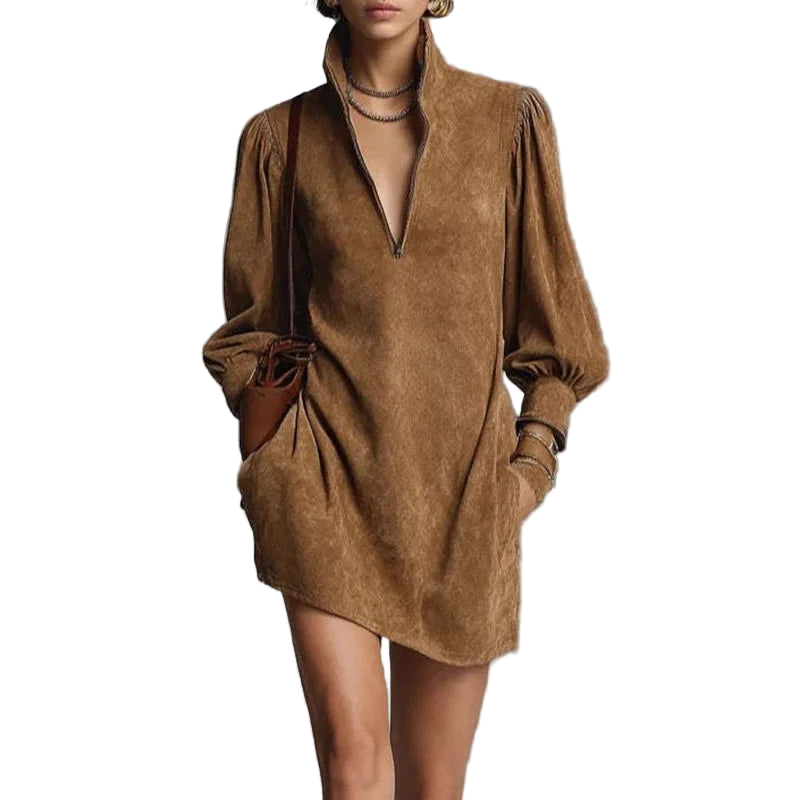 Kailey Faux Suede Dress
