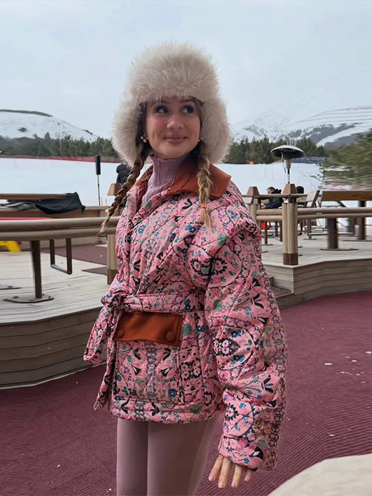 Pink Paisley Bomber Jacket