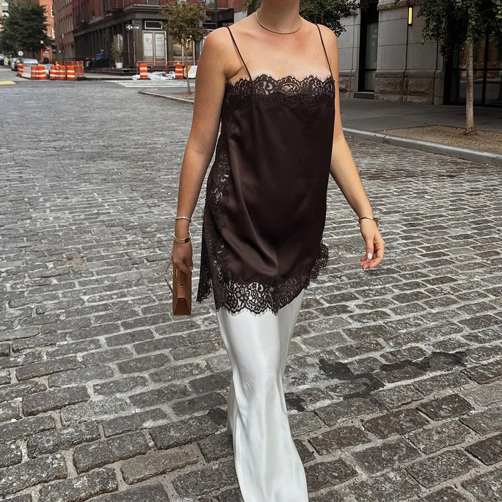 Jewels Lace Long Cami