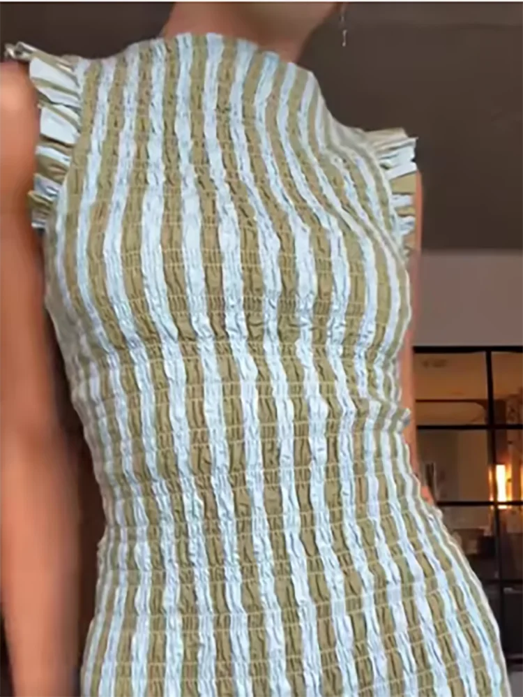 Rebecca Striped Maxi Dress