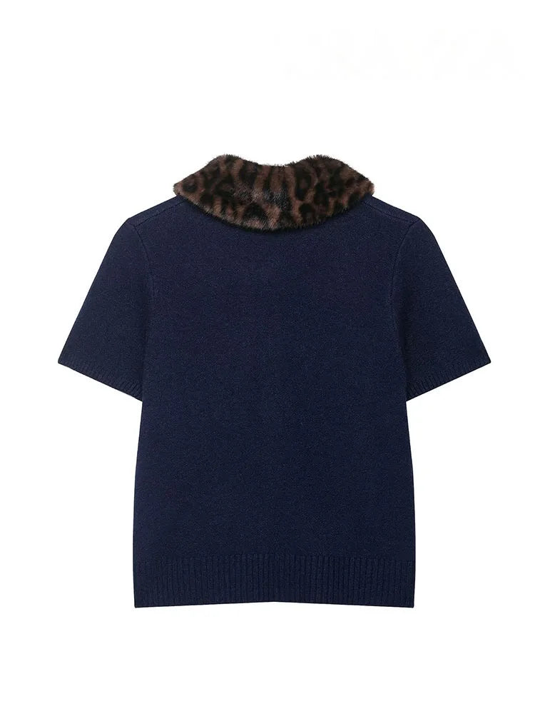 Aerin Navy Cardigan