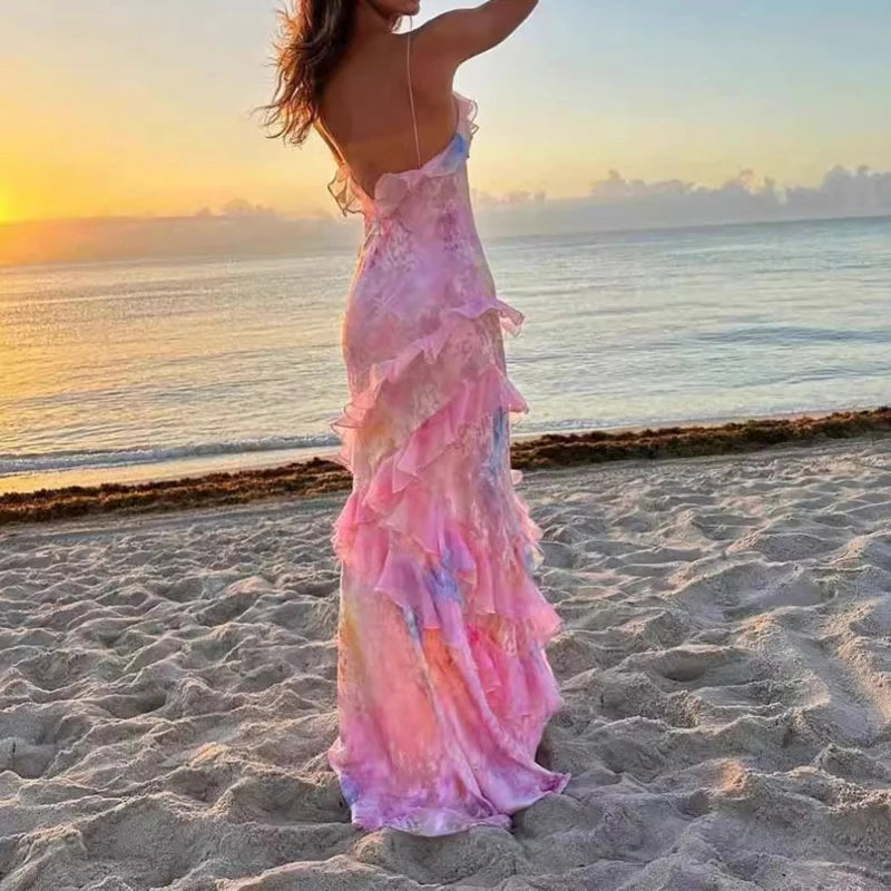 Juliana Maxi Ruffled Dress