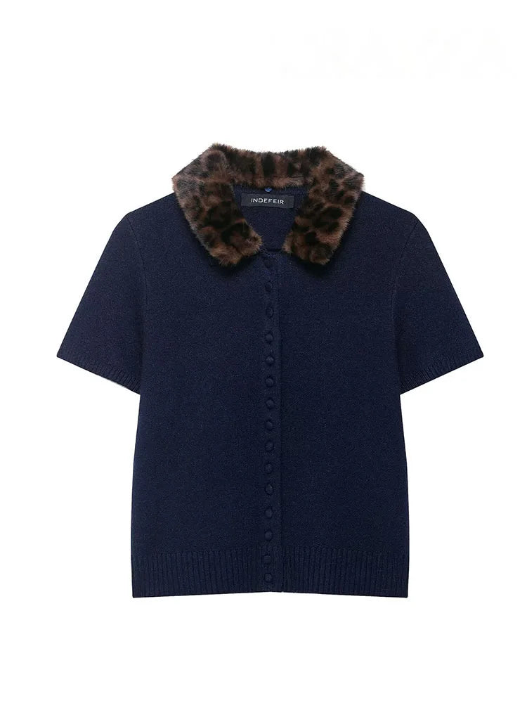 Aerin Navy Cardigan