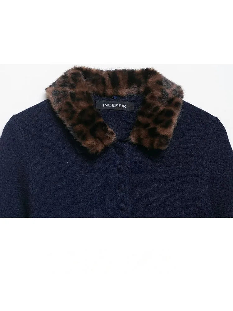 Aerin Navy Cardigan