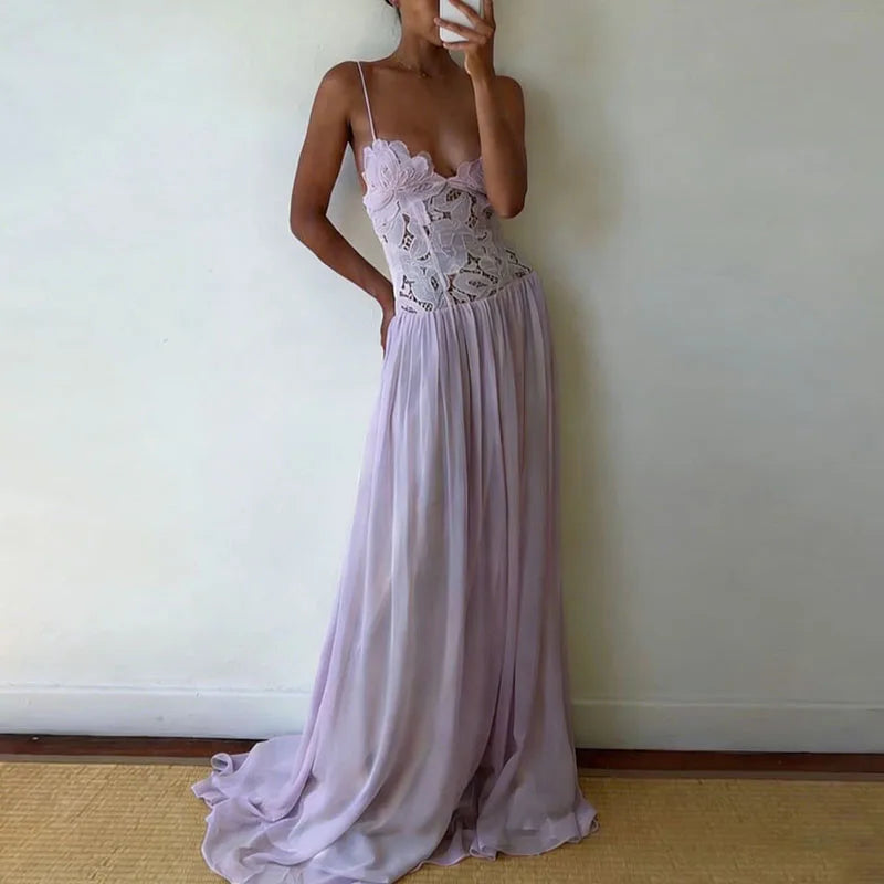 Nicole Lace Maxi Dress