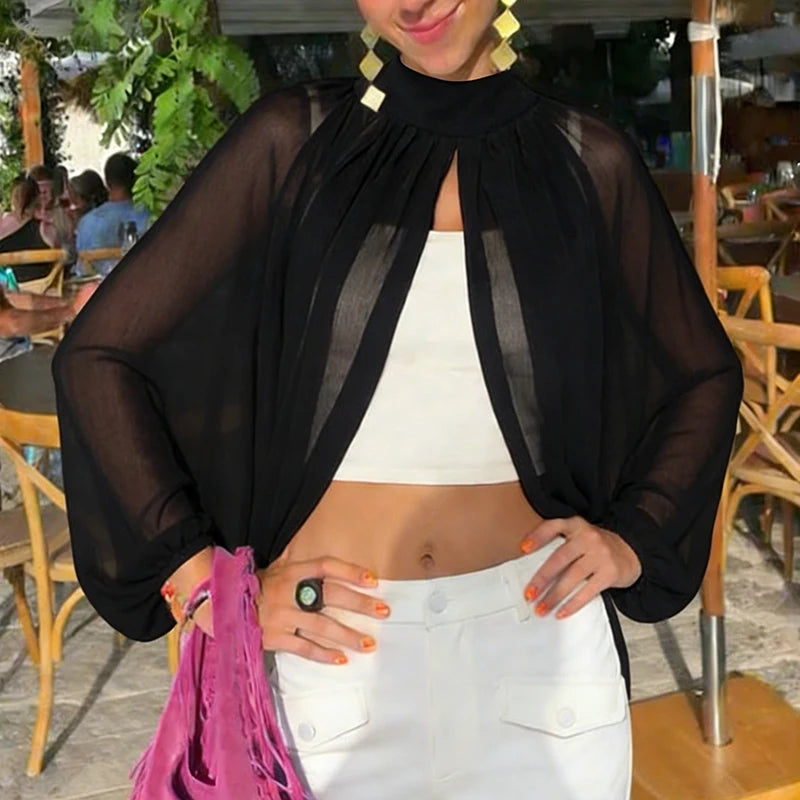 Maxine Mesh Cape