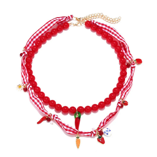 Strawberry Pepper Necklace