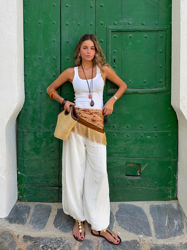 Natalia Fringed Scarf