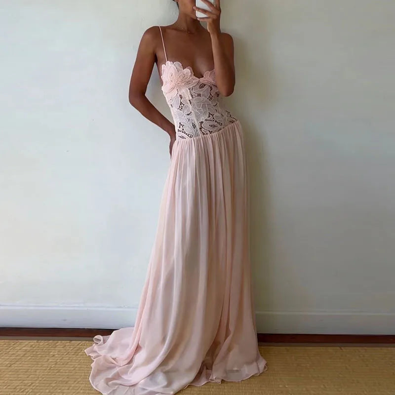 Nicole Lace Maxi Dress